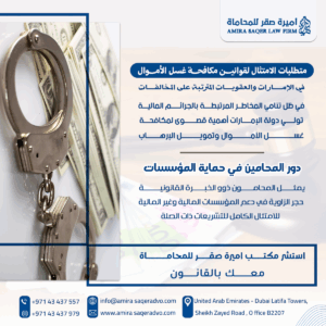 متطلبات الامتثال لقانون مكافحة غسل الأموال في الإمارات والعقوبات القانونية للمخالفين – رسم توضيحي للعملية المالية وتحليل المخاطر